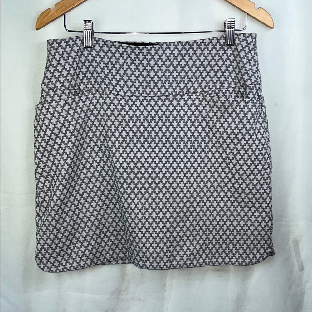 Elegant Black and White Women's A-Line Skirt
